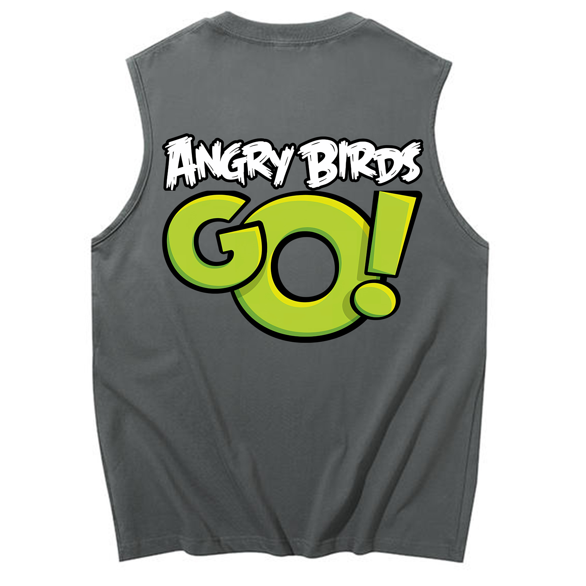 （画像用） Angry Birds アングリーバード コットン100％タンクトップ（背面プリント）